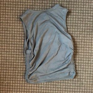 Lululemon Cropped Tank- olive grey